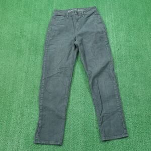 American Eagle Pants Womens‎ 2 Green Mom Straight Jean Corduroy Stretch 27x27 L1